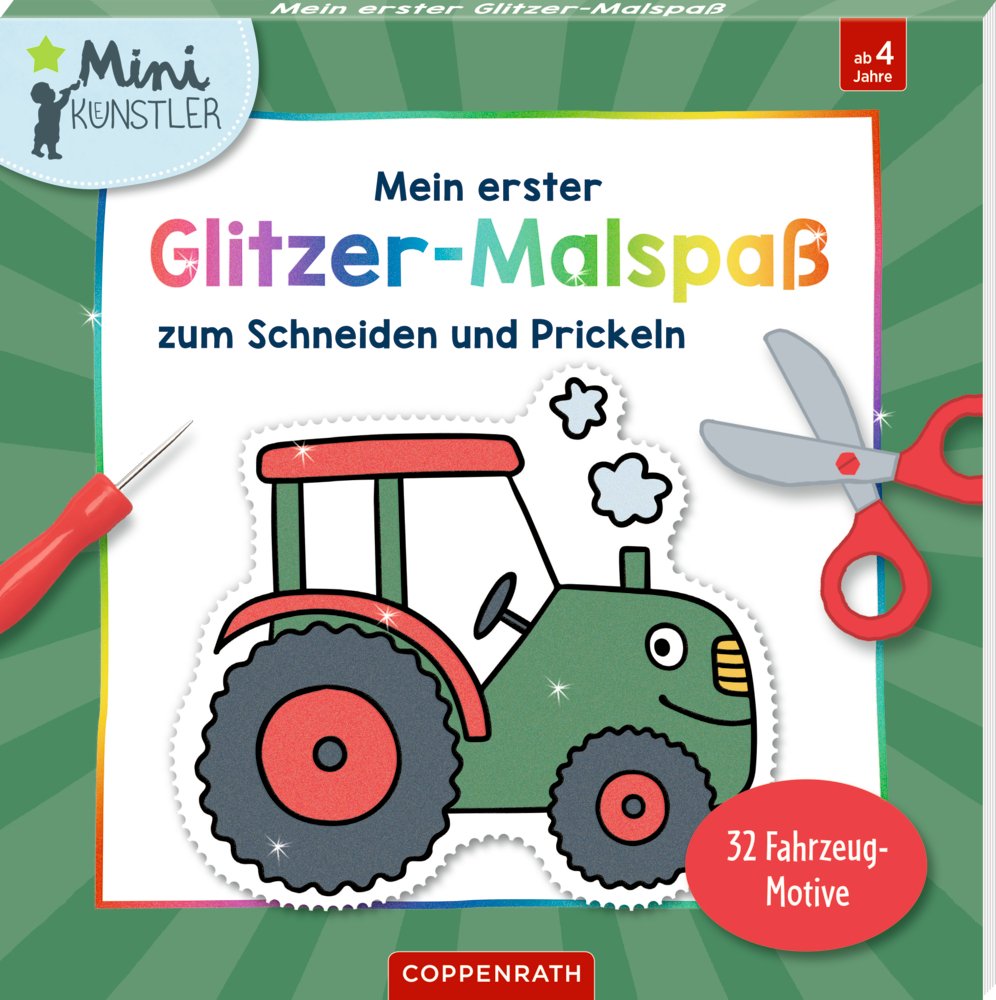 Mein 1.Glitzer-Malspaß Schnei.+Prick.: Fahrzeug-M. (Mini-K.)