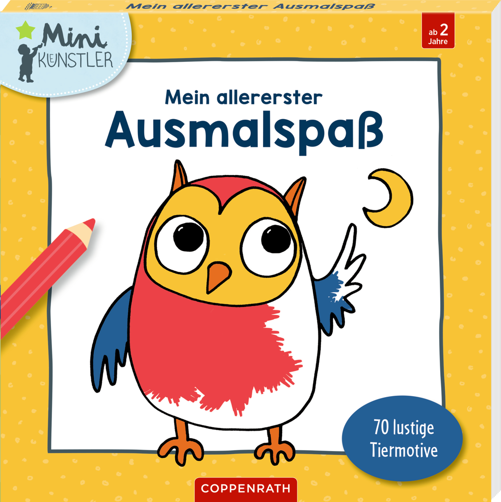 Mein allererster Ausmalspaß: 70 lustige Tiermotive (Mini-K.)