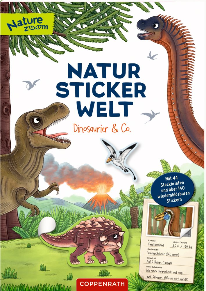 Natur-Stickerwelt: Dinosaurie