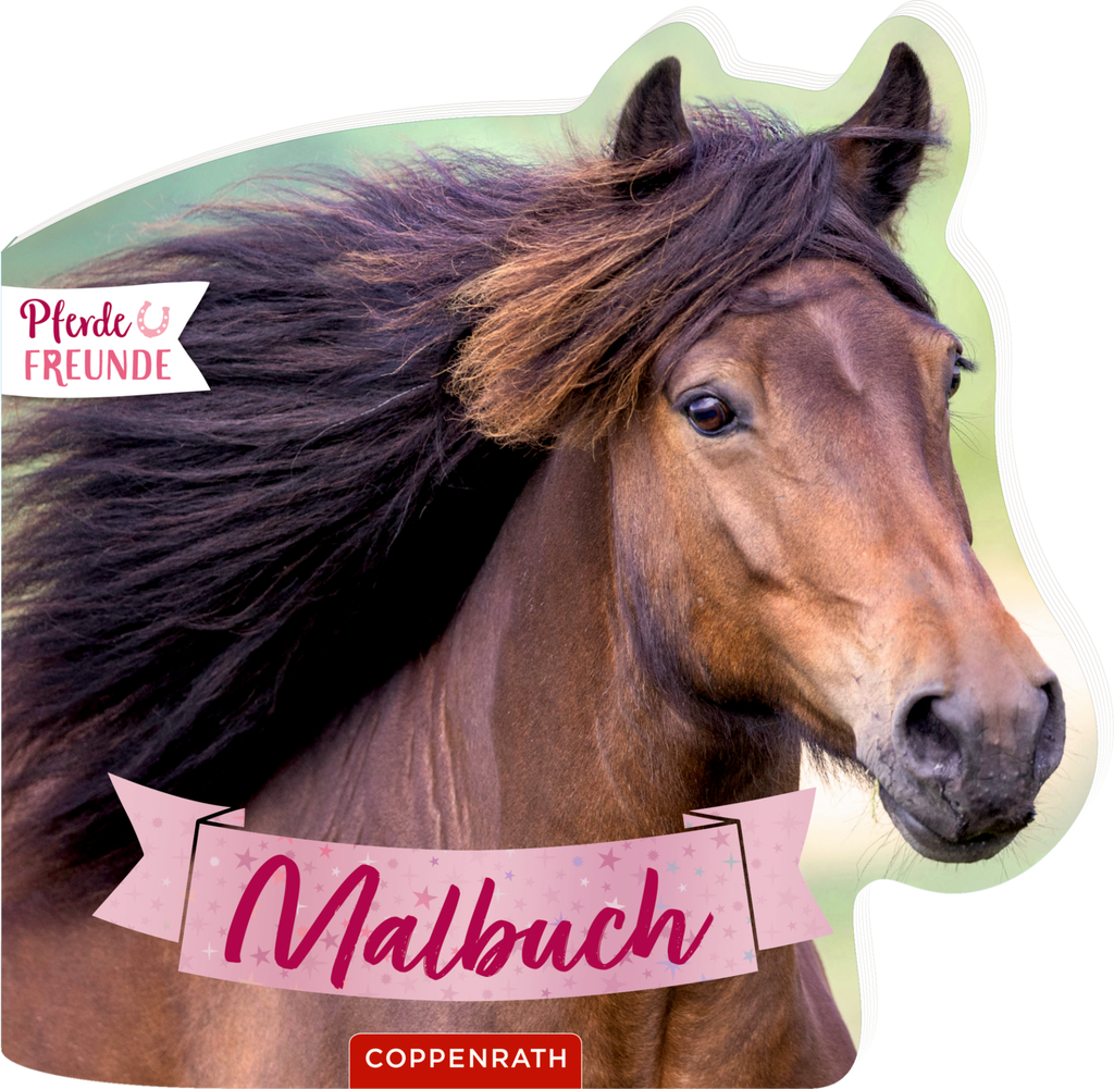 Malbuch mit Formstanzung - Pferdefreunde