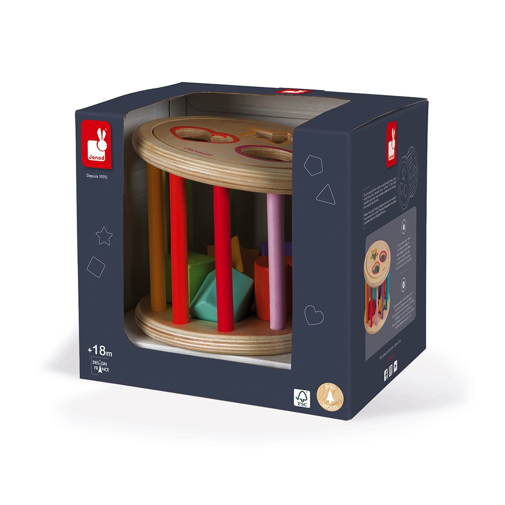 [3700217353360] HOLZ-SORTIERSPIEL ROLLTROMMEL