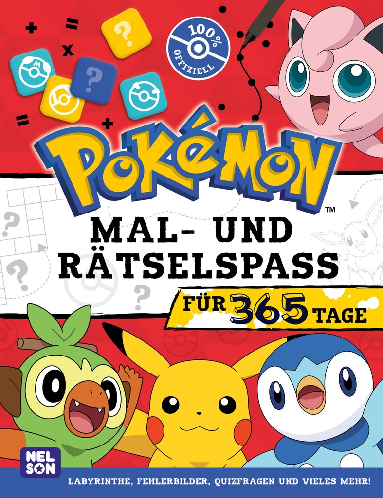 Pokémon Mal-Rätsel 365 Tage