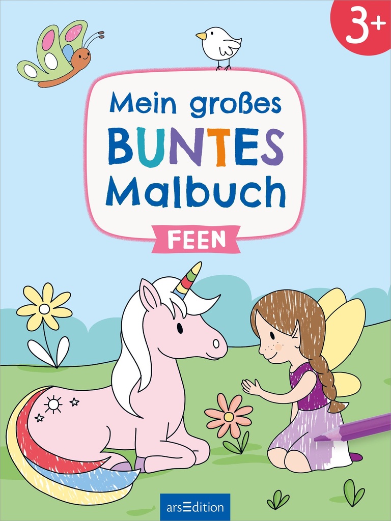 Mein großes buntes Malbuch – Feen