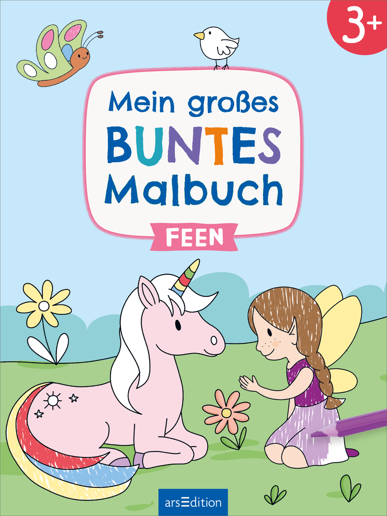 Mein großes buntes Malbuch – Feen