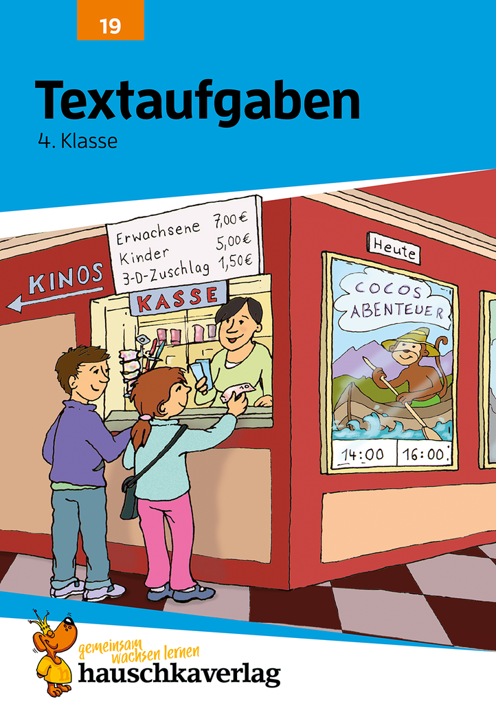 Mathe 4. Klasse Übungsheft - Textaufgaben. Ab 9 Jahre.
