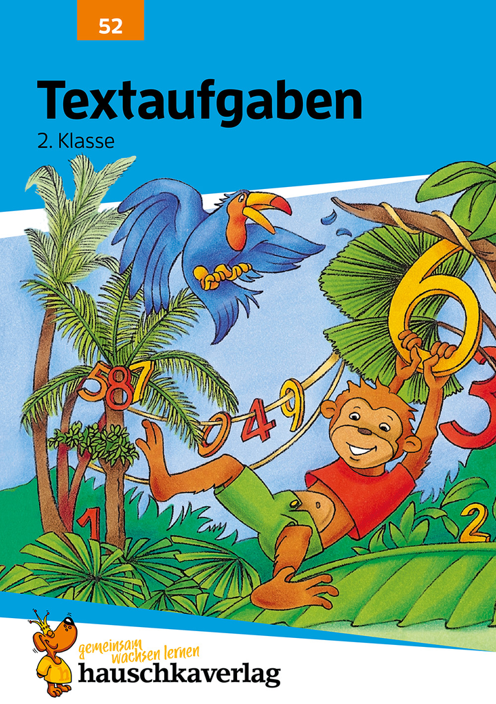 Mathe 2. Klasse Übungsheft - Textaufgaben. Ab 7 Jahre.