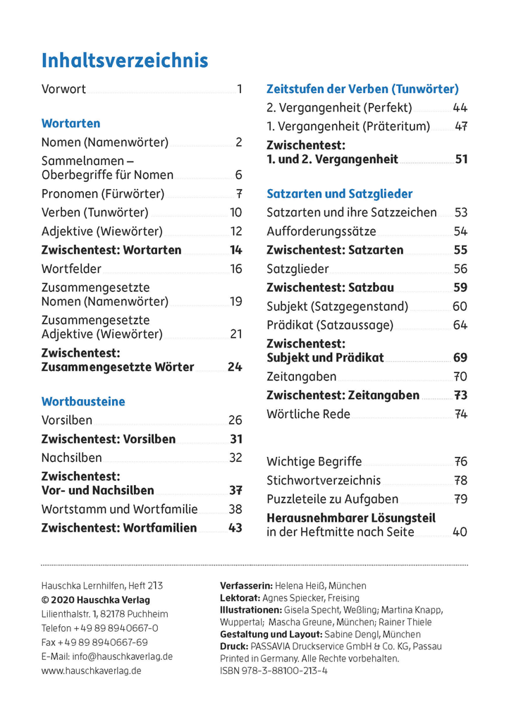 Deutsch 3. Klasse Übungsheft - Grammatik. Ab 8 Jahre.