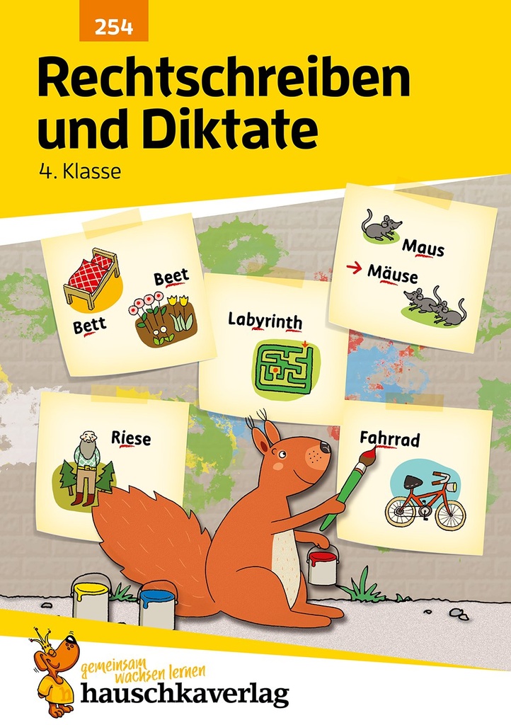 Deutsch 4. Klasse Übungsheft - Rechtschreiben und Diktate. Ab 9 Jahre.
