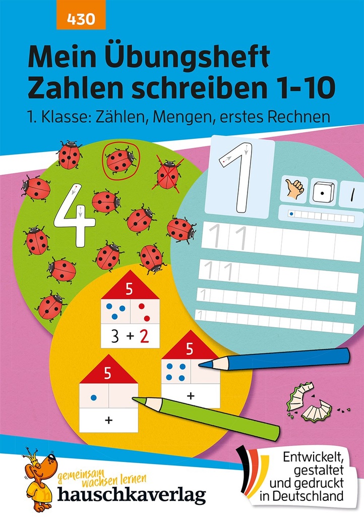 [9783881004305] Mein Übungsheft Zahlen schreiben 1-10 – 1. Klasse: Zählen, Mengen, erstes Rechnen, A5-Heft