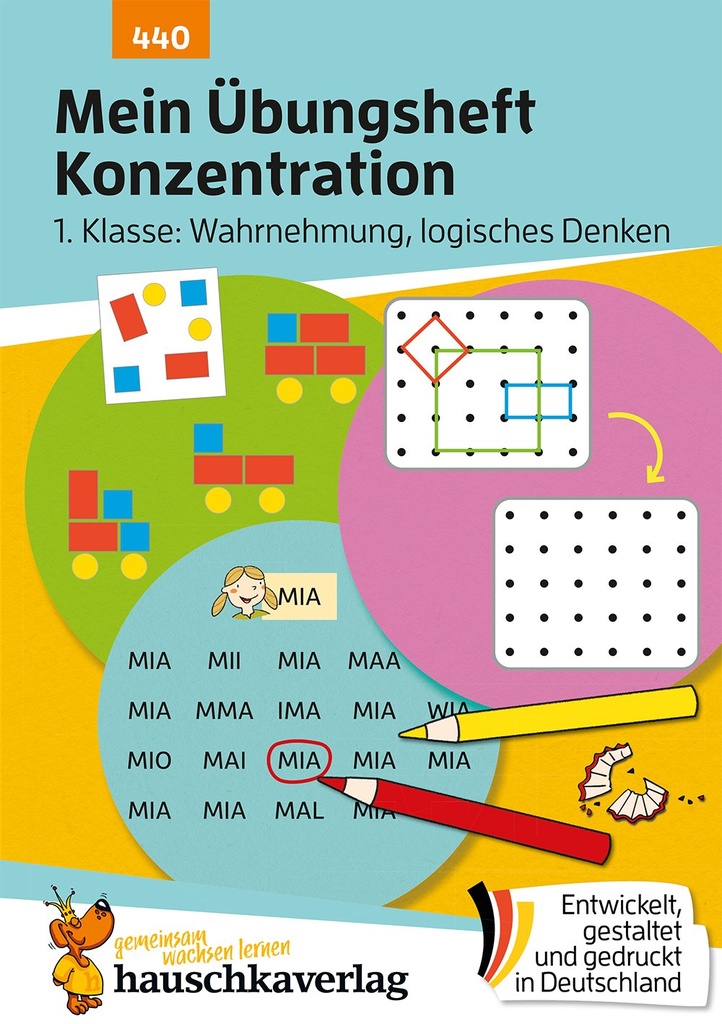 [9783881004404] Mein Übungsheft Konzentration – 1. Klasse: Wahrnehmung, logisches Denken, A5-Heft