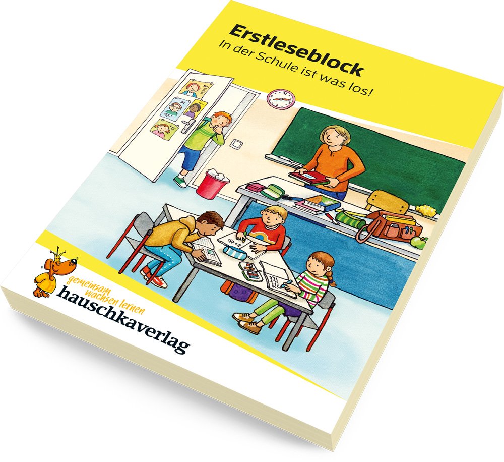 Erstleseblock - In der Schule ist was los!, A5-Block