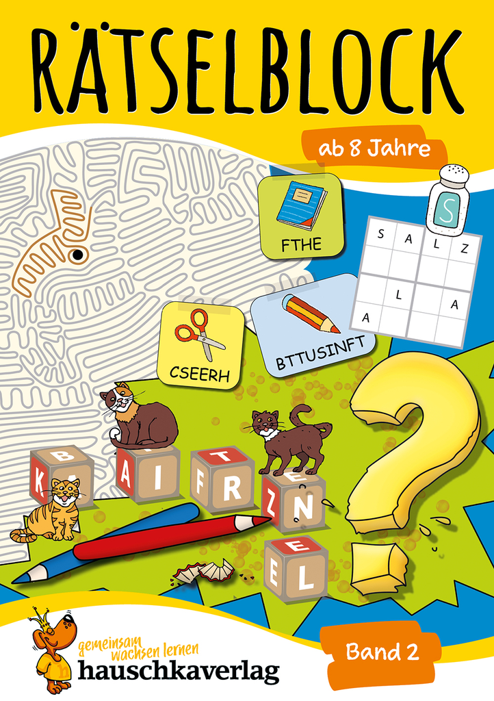 Rätselblock ab 8 Jahre - Band 2. Ab 8 Jahre.