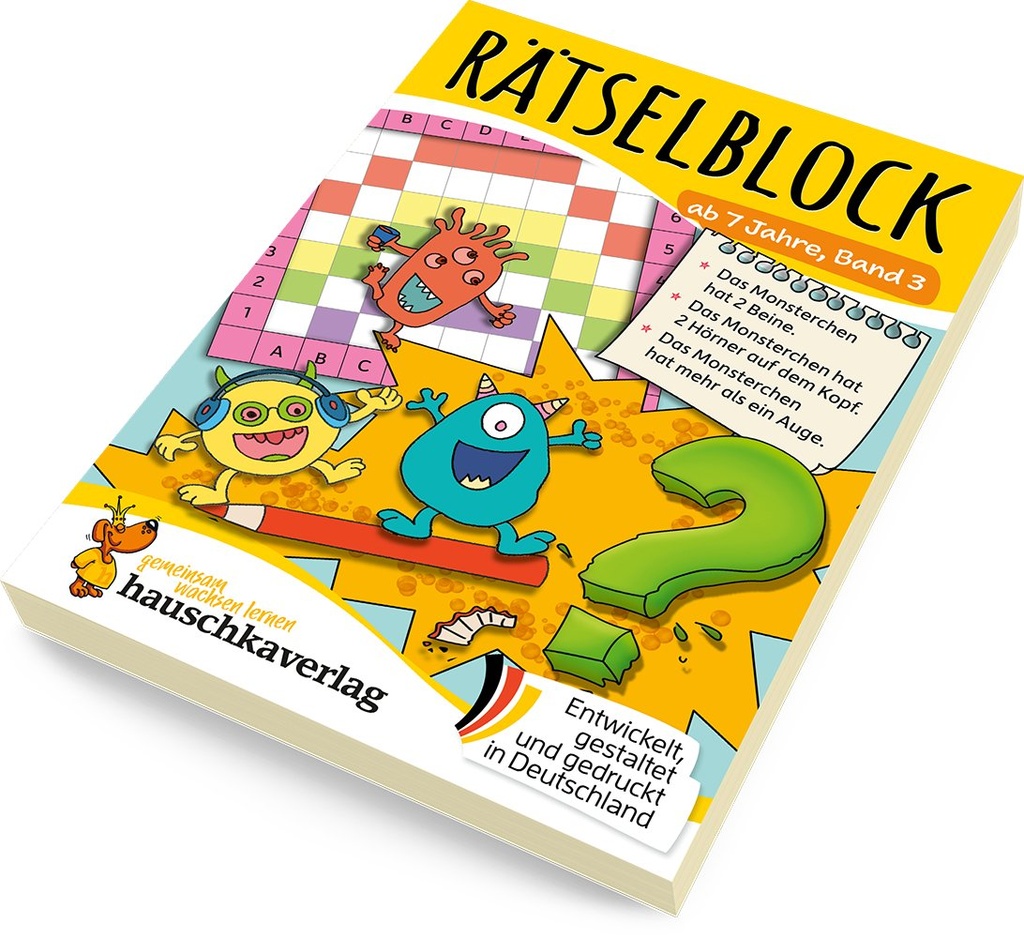 Rätselblock ab 7 Jahre, Band 3, A5-Block
