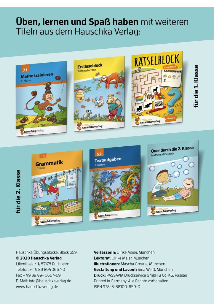 [9783881006590] Quer durch die 1. Klasse, Richtig schreiben - A5-Übungsblock