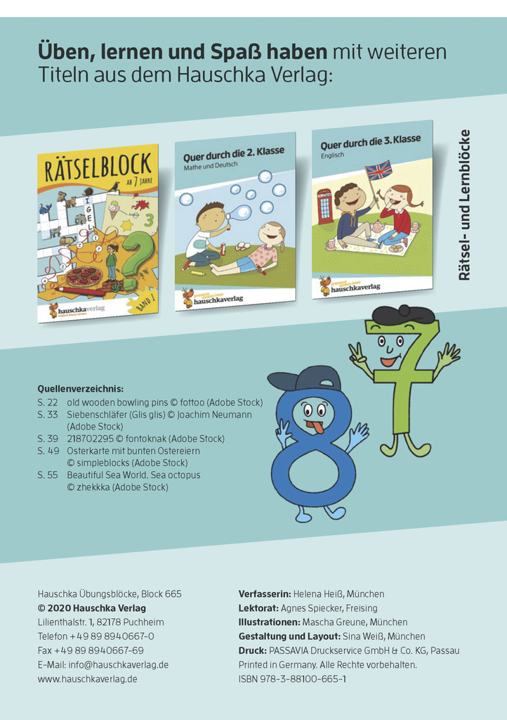 Quer durch die 2./3. Klasse, Das kleine Einmaleins. Ab 7 Jahre.