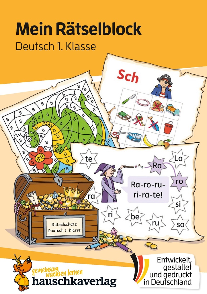 Mein Rätselblock Deutsch 1. Klasse, A5-Block