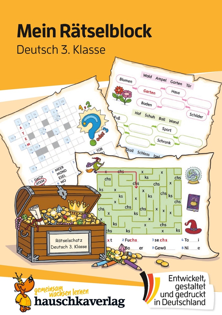 Mein Rätselblock Deutsch 3. Klasse, A5-Block