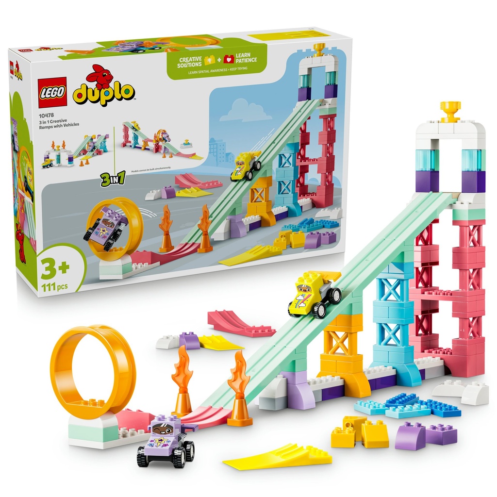[5702018056561] Kreative Sprungschanzen mit kleinen Flitzern 3-in-1-Set