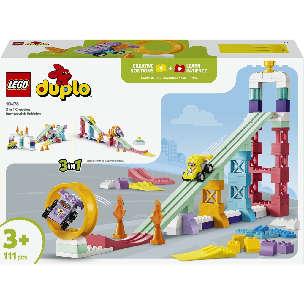 Kreative Sprungschanzen mit kleinen Flitzern 3-in-1-Set