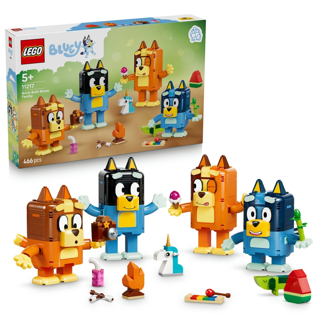 [5702018069493] Blueys Familie aus LEGO Steinen