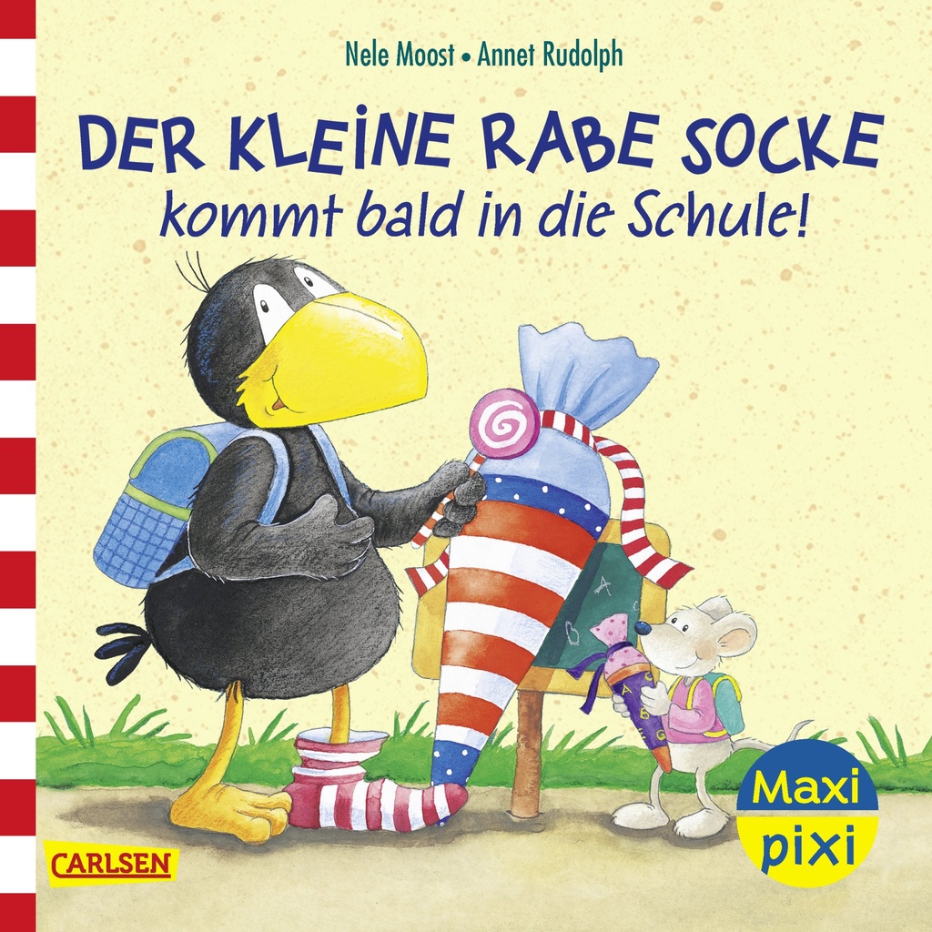 Maxi Pixi 497: Der kleine Rabe Socke kommt bald in die Schule!