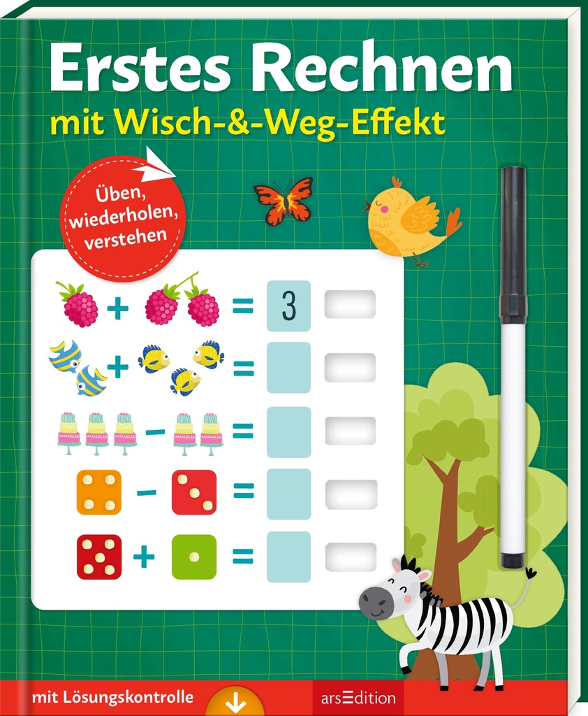 Erstes Rechnen - mit Wisch-&-Weg-Effekt