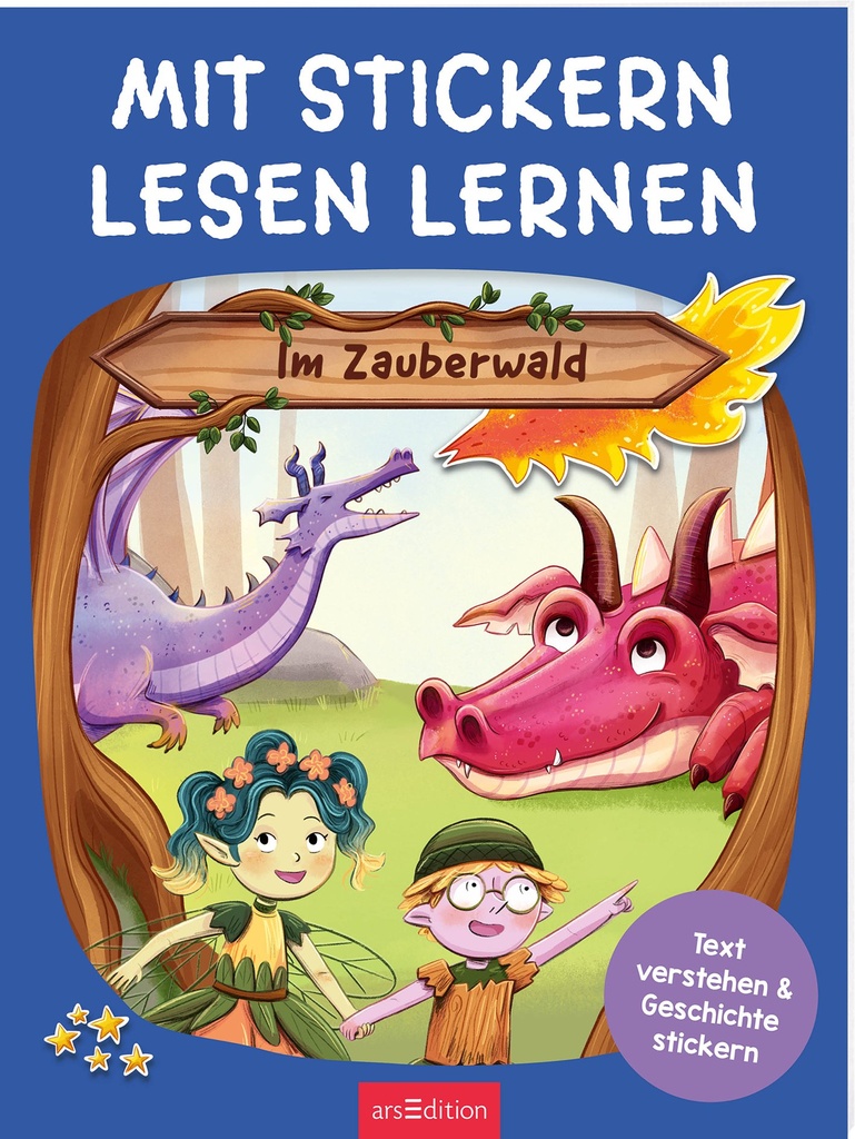 Mit Stickern Lesen lernen – Im Zauberwald
