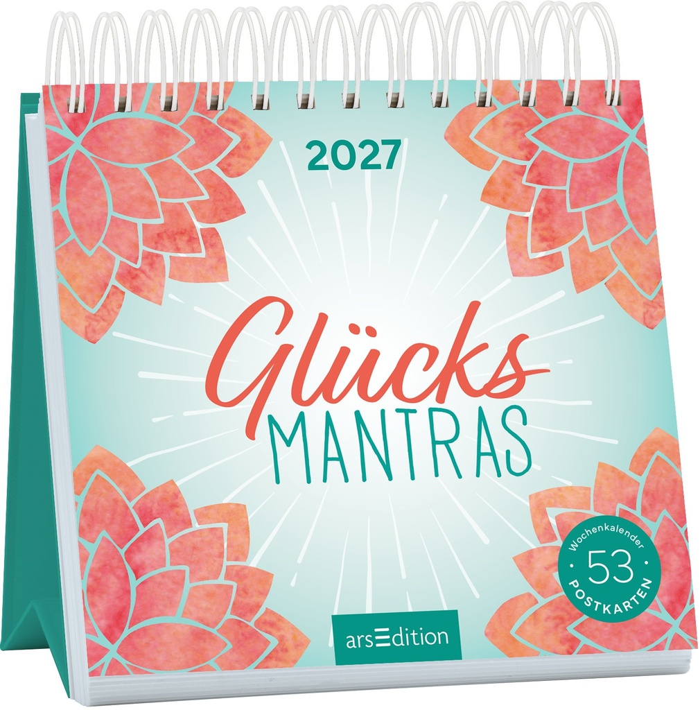 Postkartenkalender Glücksmantras 2027