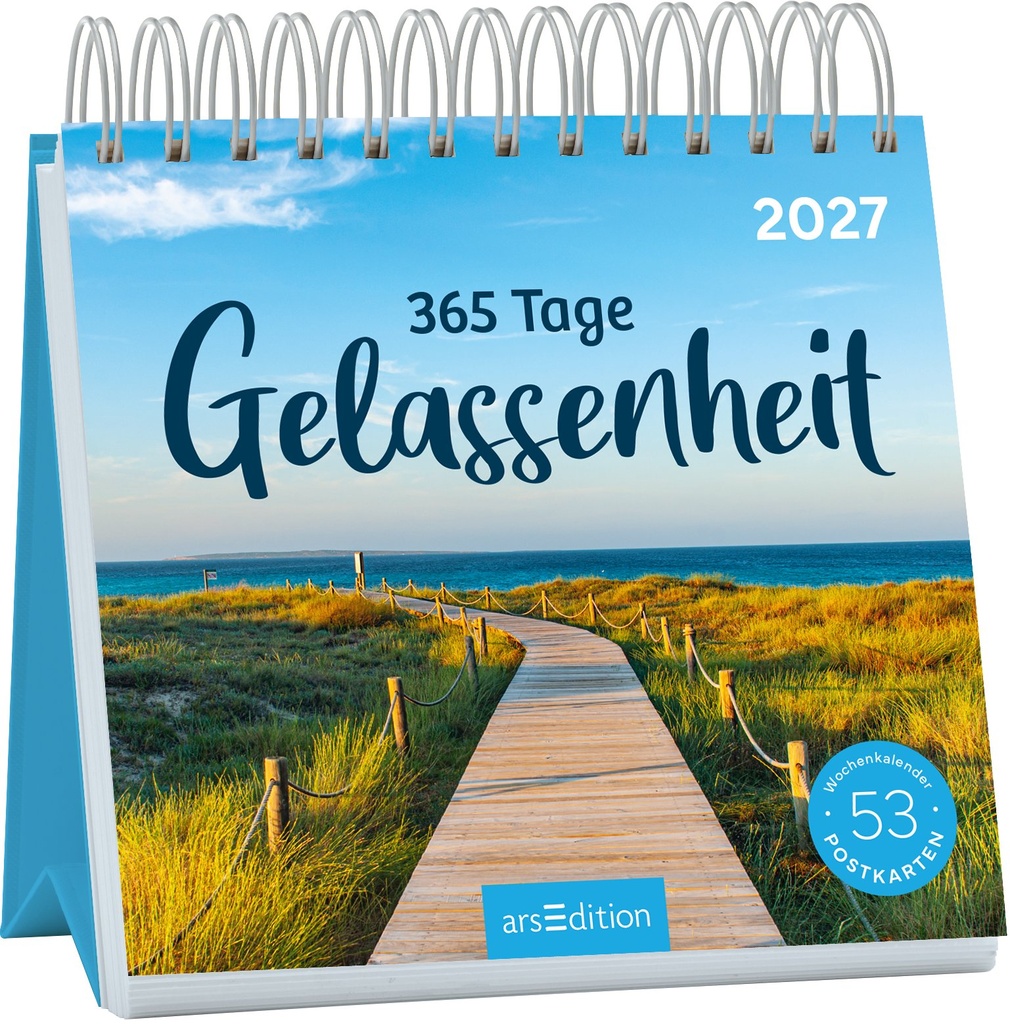 Postkartenkalender 365 Tage Gelassenheit 2027