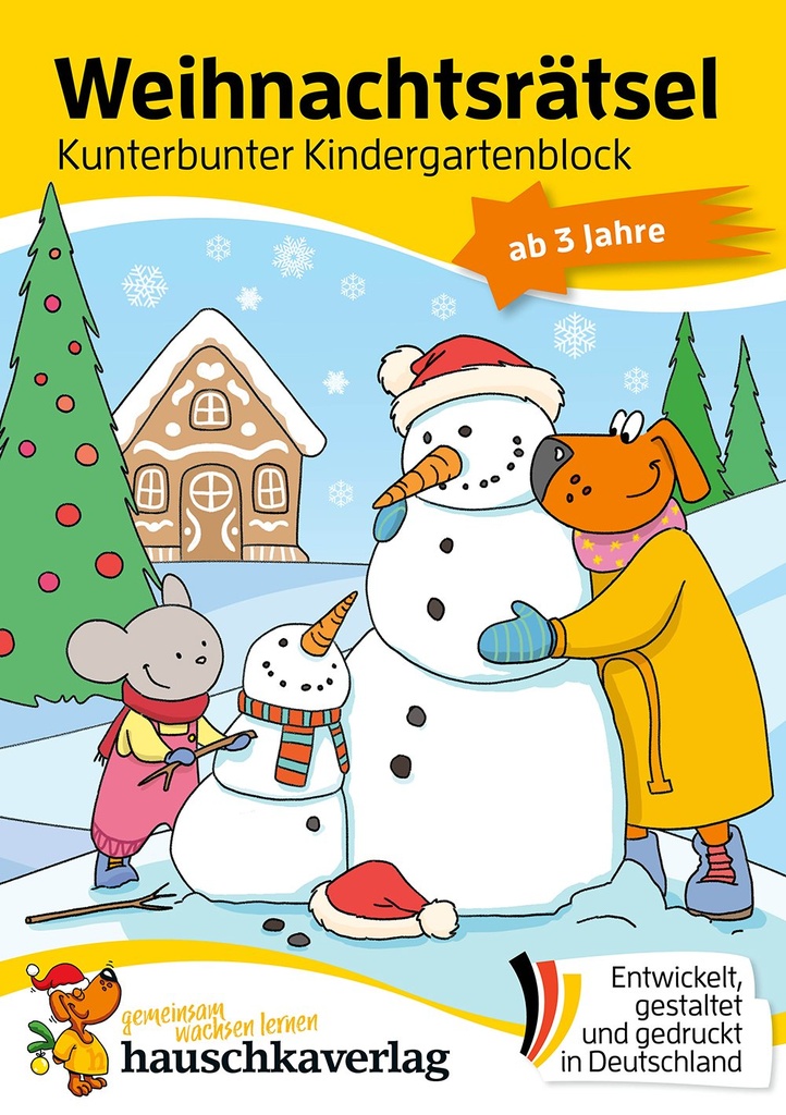 [9783881003896] Weihnachtsrätsel – Kunterbunter Kindergartenblock ab 3 Jahre, A5-Block