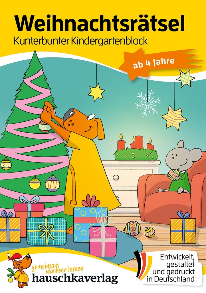 [9783881003902] Weihnachtsrätsel – Kunterbunter Kindergartenblock ab 4 Jahre, A5-Block