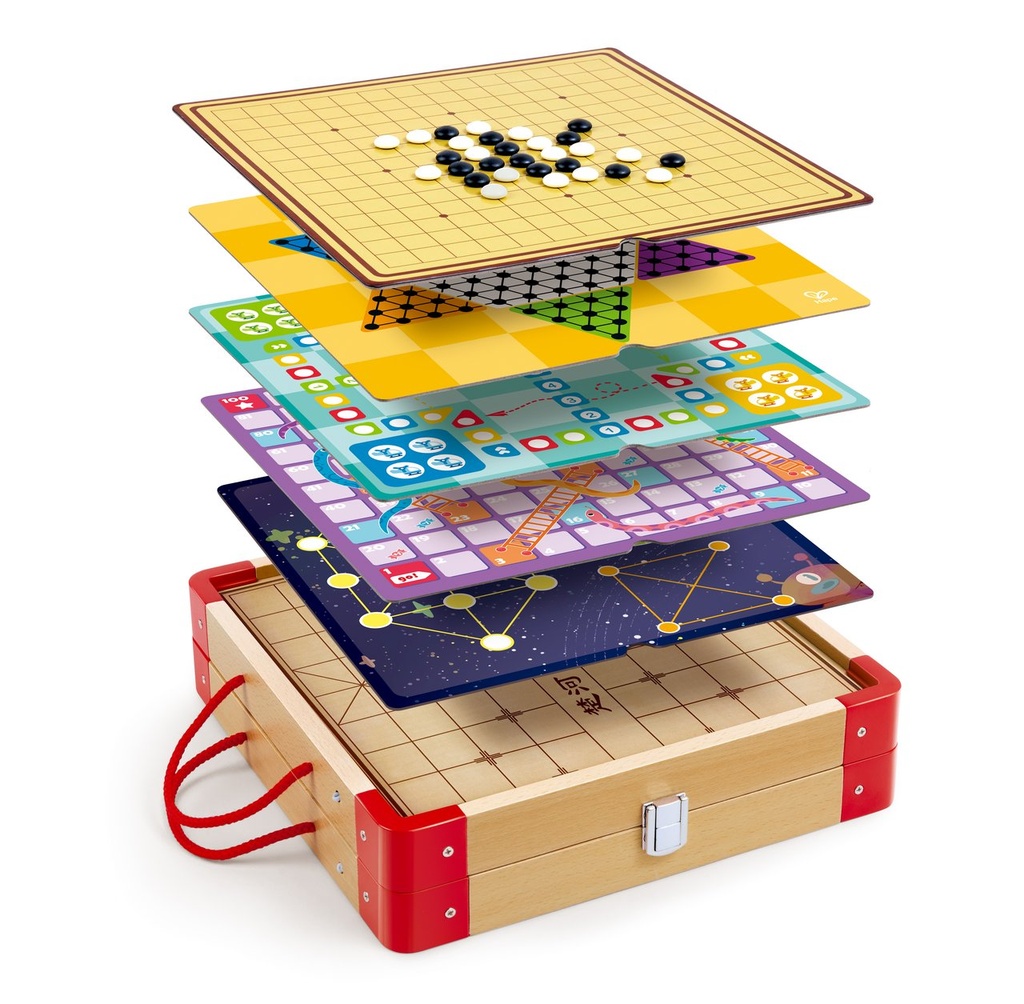 22-in-1 Spielesammlung aus Holz