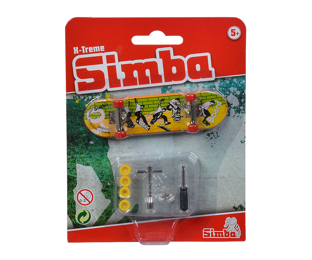 [4006592074548] Finger Skateboard, 6-sort.