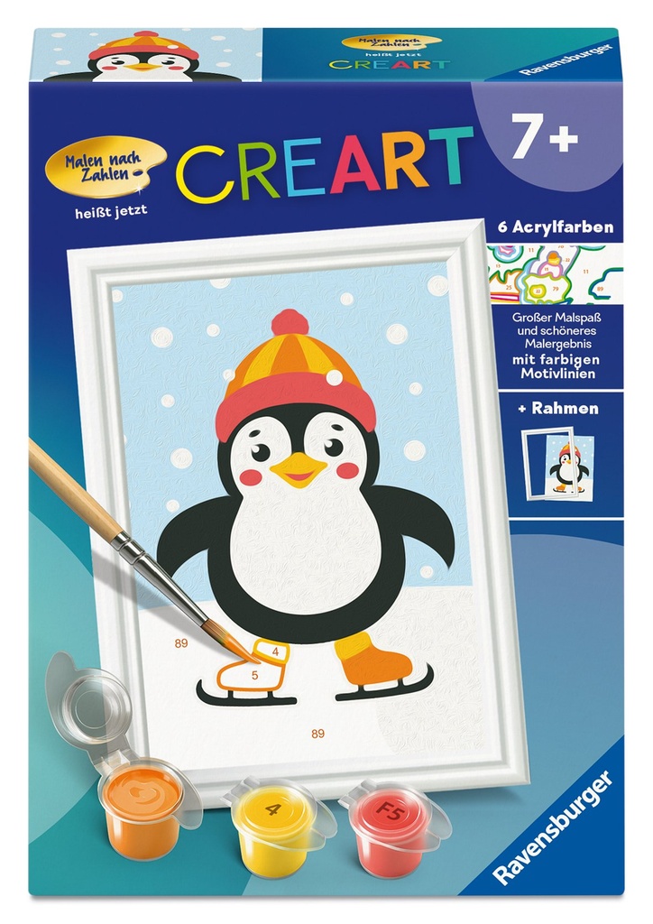 Pinguin im Schnee