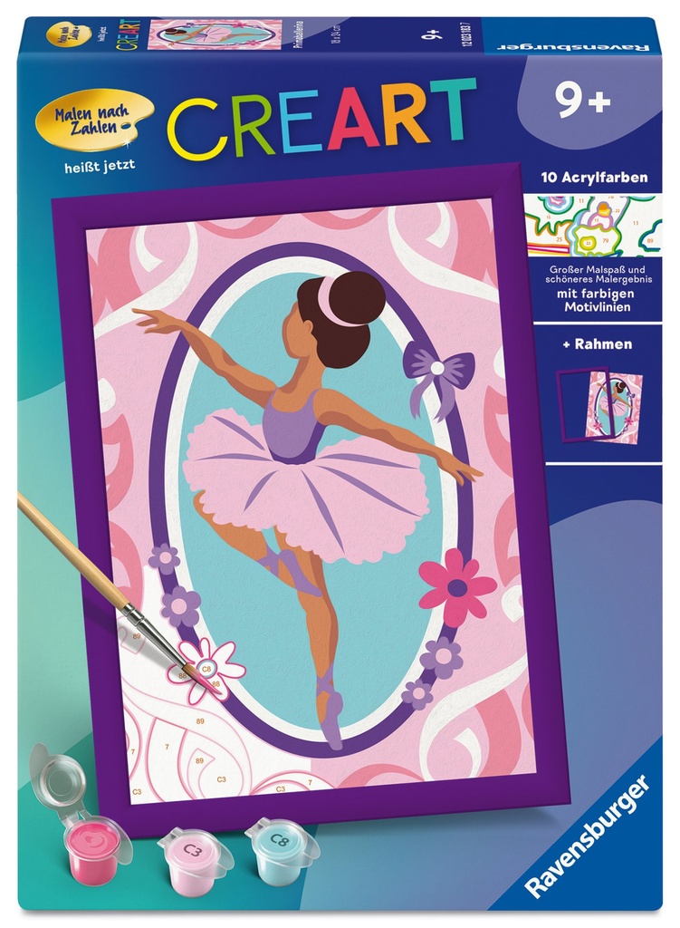 CreArt, Malen nach Zahlen Kinder - Primaballerina