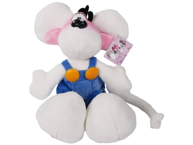 [4020728234668] Diddl Plüschtier in blauer Latzhose, 30cm