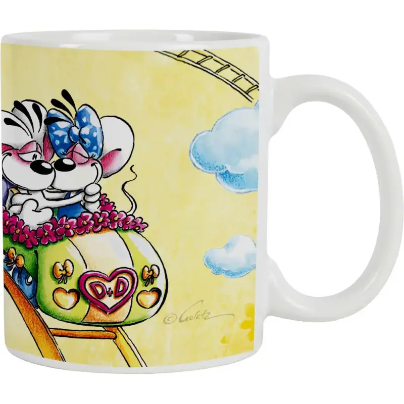 Diddl Porzellantasse gelb 330ml – Sonnenschein für deine Kaffeepause!