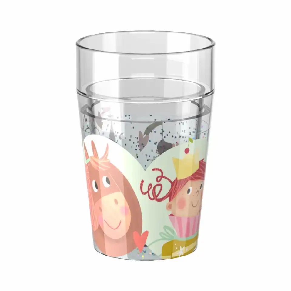 [4010168285726] Haba Glitzerbecher Prinzessin & Pferd 2