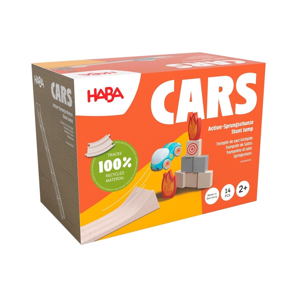[4010168283456] HABA Cars Action-Sprungschanze für Kugelbahnen – rasante Sprünge & Spielspaß