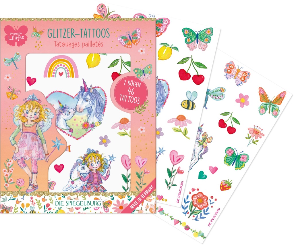 Glitzer - Tattoos - Prinzessin Lillifee