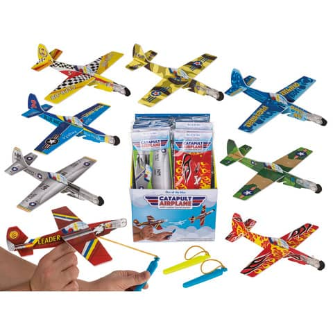 Flugzeug mit Gummikatapult