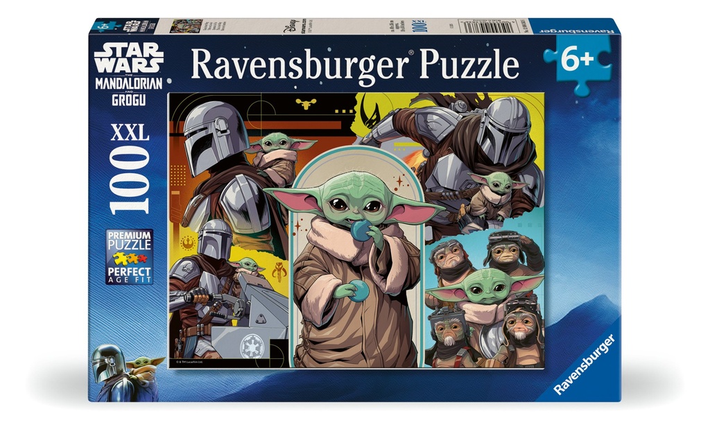 Kinderpuzzle 100 XXL Teile - Star Wars The Mandalorian - The Mandalorian & Grogu