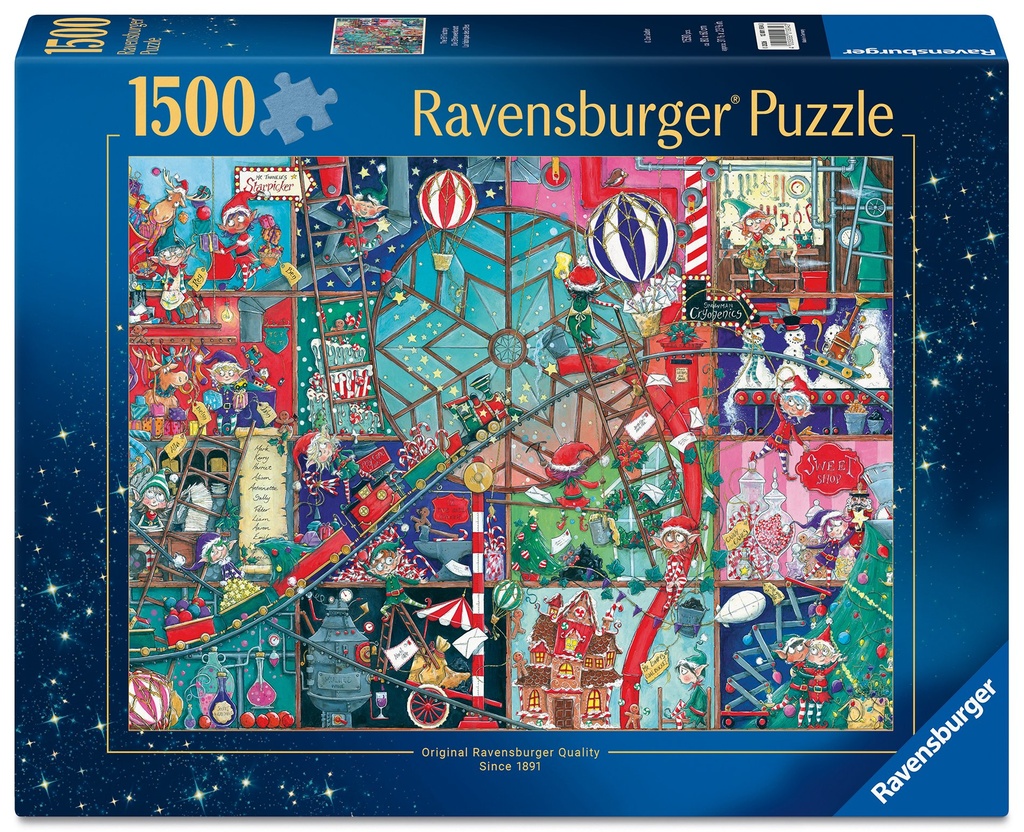 Erwachsenenpuzzle 1500 Teile - Die Elfenfabrik