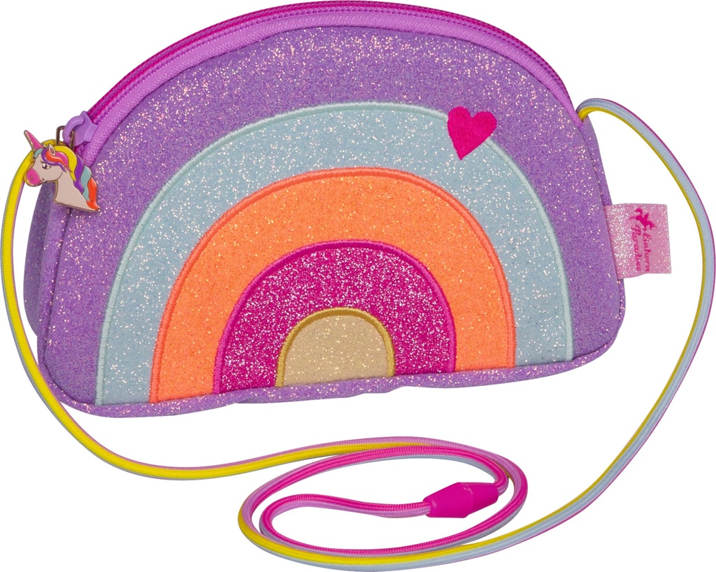 Glitzer-Täschchen Regenbogen - Einhorn Paradies