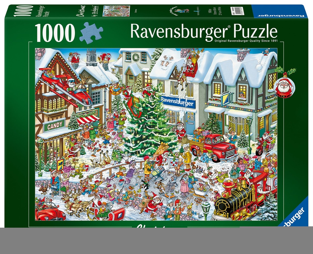 Weihnachtspuzzle 1000 Teile - Wimmelbild Weihnachten von Ray Nicholson
