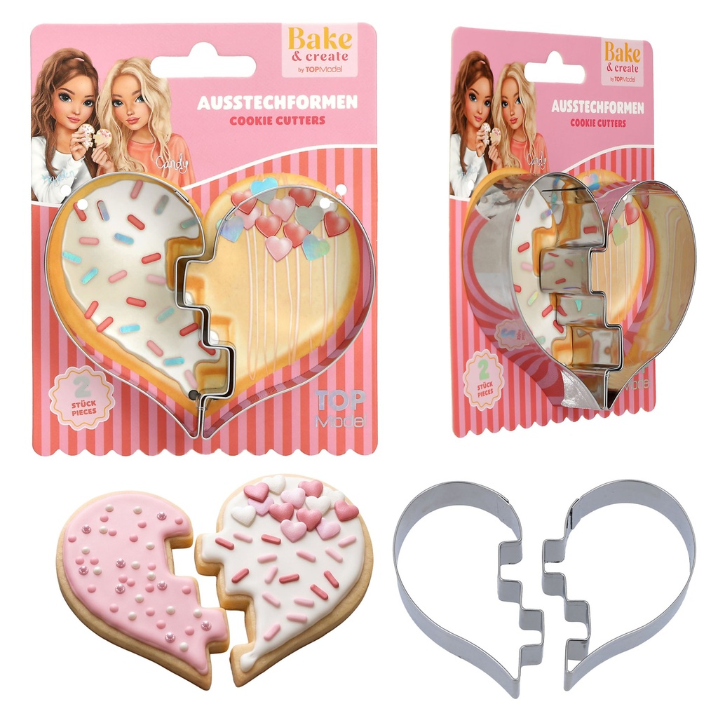 TOPModel Ausstecher Herz, 2-tlg. BAKE  and CREATE