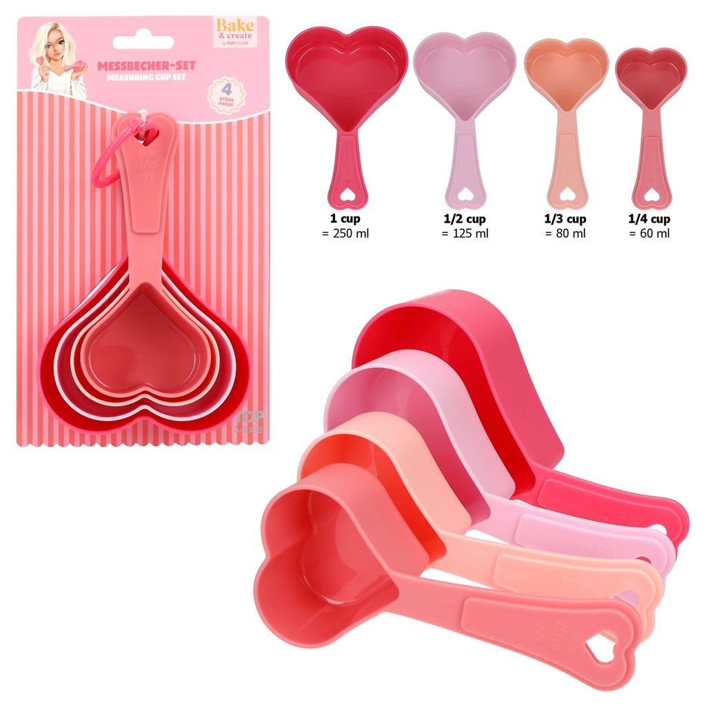 TOPModel Messbecher Set Herzen BAKE and CREATE