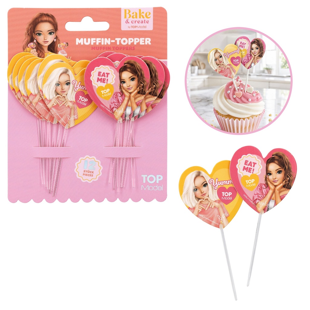 TOPModel Muffin Topper 12 Stück BAKE and CREATE