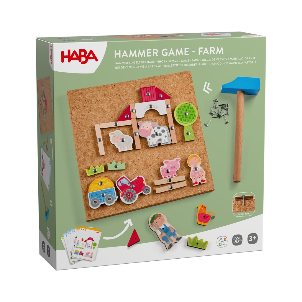 Hammer-Nagelspiel Bauernhof