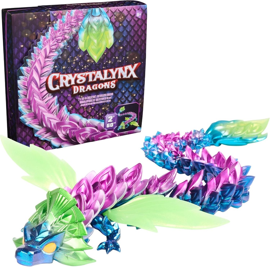 [0681147142671] CRD Crystal Lynx Dragons 60cm Spectris